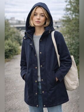 G.H. Bass & Co Women’s Fleece Lined Hooded Coat